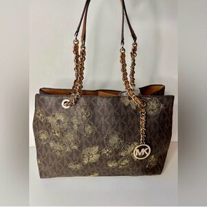 Like New Michael Kors Susanna Tote Embroidered Woman’s Bag Limited Edition”